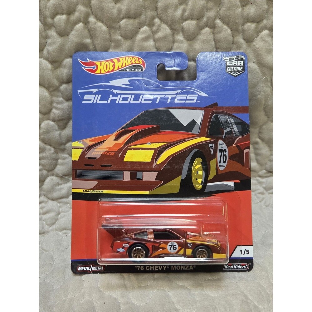2019 Hot Wheels Premium Silhouettes '76 Chevy Monza Car Culture Real Riders 1/5